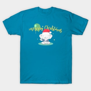 Vintage Red Truck With Merry Christmas Tree T-Shirt